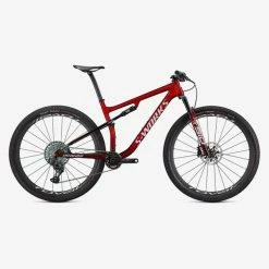 Specialized MTB Epic S-Works GLOSS RED TINT FADE OVER BRUSHED SILVER/TARMAC BLACK/