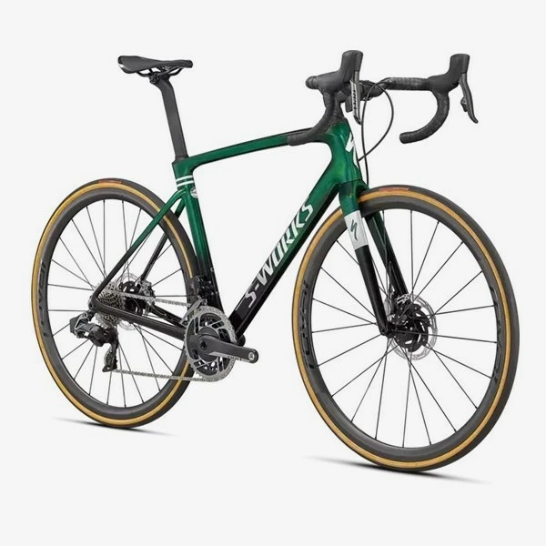 Specialized Racercykel Roubaix S-Works Etap Gloss Green Tint/Spectraflair/Satin Fl 2 Specialized Racercykel Roubaix S-Works Etap Gloss Green Tint/Spectraflair/Satin Fl - Bild 2